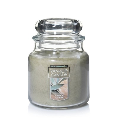 14.5oz Glass Jar Sage and Citrus Candle - Yankee Candle