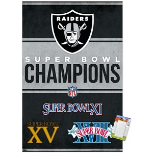 Trends International NFL Las Vegas Raiders - Champions 23 Unframed Wall Poster Prints - 1 of 4
