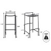 JONATHAN Y Svelte Coastal Contemporary Iron Saddle-Seat Low-Back Bar Stool with Foot Rest - 3 of 4
