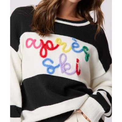 Women's Apres Ski Loose Fit Sweater - Peach Love