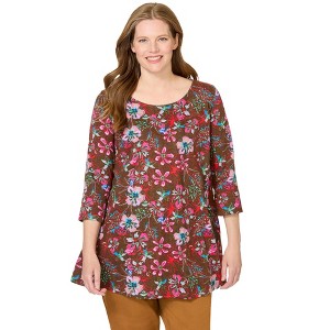 Woman Within 2-Pocket Swing Tunic - 1 of 4