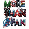 Men's Marvel More Than a Fan Font Baseball Tee - 2 of 4