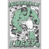 Men's Marvel Hulk St. Patrick's Day Comic Incredibly Lucky Long Sleeve Shirt - 2 of 4