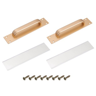 Unique Bargains Plastic Self Adhesive Dual-Use Sliding Window Door Handle Pulls
