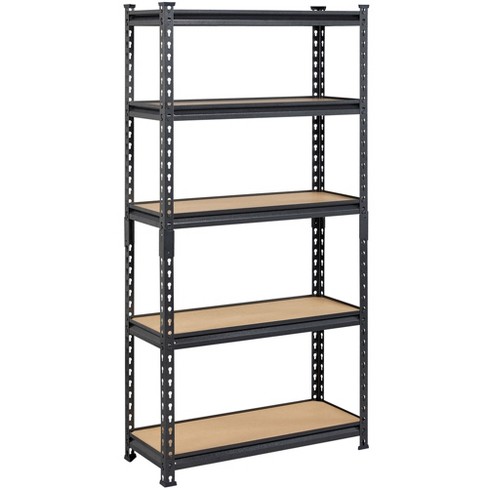 5 Tier Heavy Duty Boltless Adjustable Racks Steel Storage Shelf