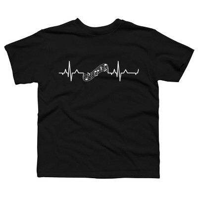 Boy's Design By Humans Music is my Heartbeat By HoangCathrine T-Shirt