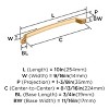 Amerock Bellamy Pull for Cabinets, Drawers, and Furniture - 3 of 4