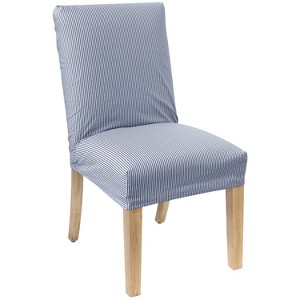 Hendrix Slipcover Dining Chair Navy Stripe - Cloth & Co., Oxford Stripe Blue