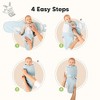 3pk Soothe Wren Swaddle Sleep Sacks, Organic Newborn Swaddles Wrap 0-3 Months, Soft Baby Wearable Blanket - 4 of 4