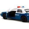 Rick Grimes' Ford Crown Victoria "Sheriff" Blue and White "The Walking Dead" (2010-2022) TV 1/32 Diecast Model Car by Jada - 3 of 4