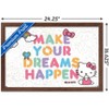 Trends International Hello Kitty: 17 General - Make Your Dreams Happen Framed Wall Poster Prints - 3 of 4