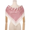 Elerevyo Women's Polka Dots Large Square Satin Silk Like Neckerchief Bandanas Neck Scarves 35.4"x35.4" - 2 of 4