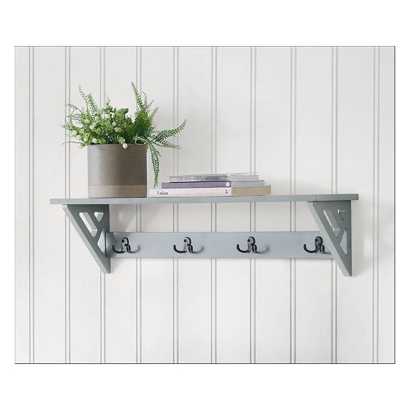 36&#34; Middlebury Coat Hook with Shelf Gray - Alaterre Furniture, 6 of 10