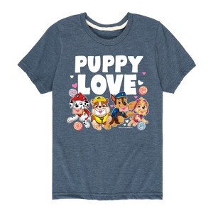 Boys' - Paw Patrol - Puppy Luv Short Sleeve Graphic T-Shirt - 1 of 4