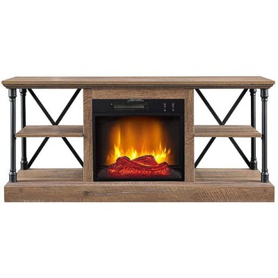 HearthPro Sheffield Electric Fireplace TV Stand in Driftwood - SP6550-OF