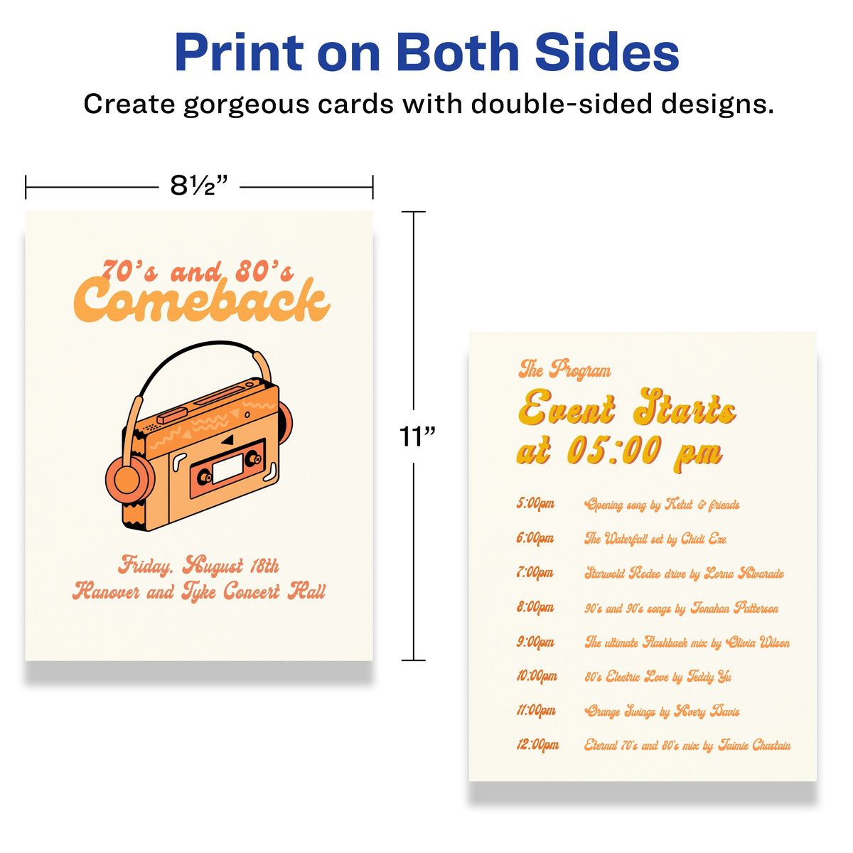 Avery 8-1/2" x 11" Rectangle, Matte Ivory Cardstock - thumbnail 6