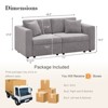 Buenhomino Modern DIY Sectional Sofa, Modular Sectional Couches for Living Room，Light Gray Velvet - 3 of 4