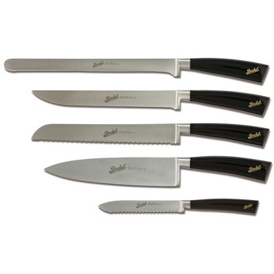 Berkel Elegance Black Stainless Steel 5 Piece Kitchen Knife Set