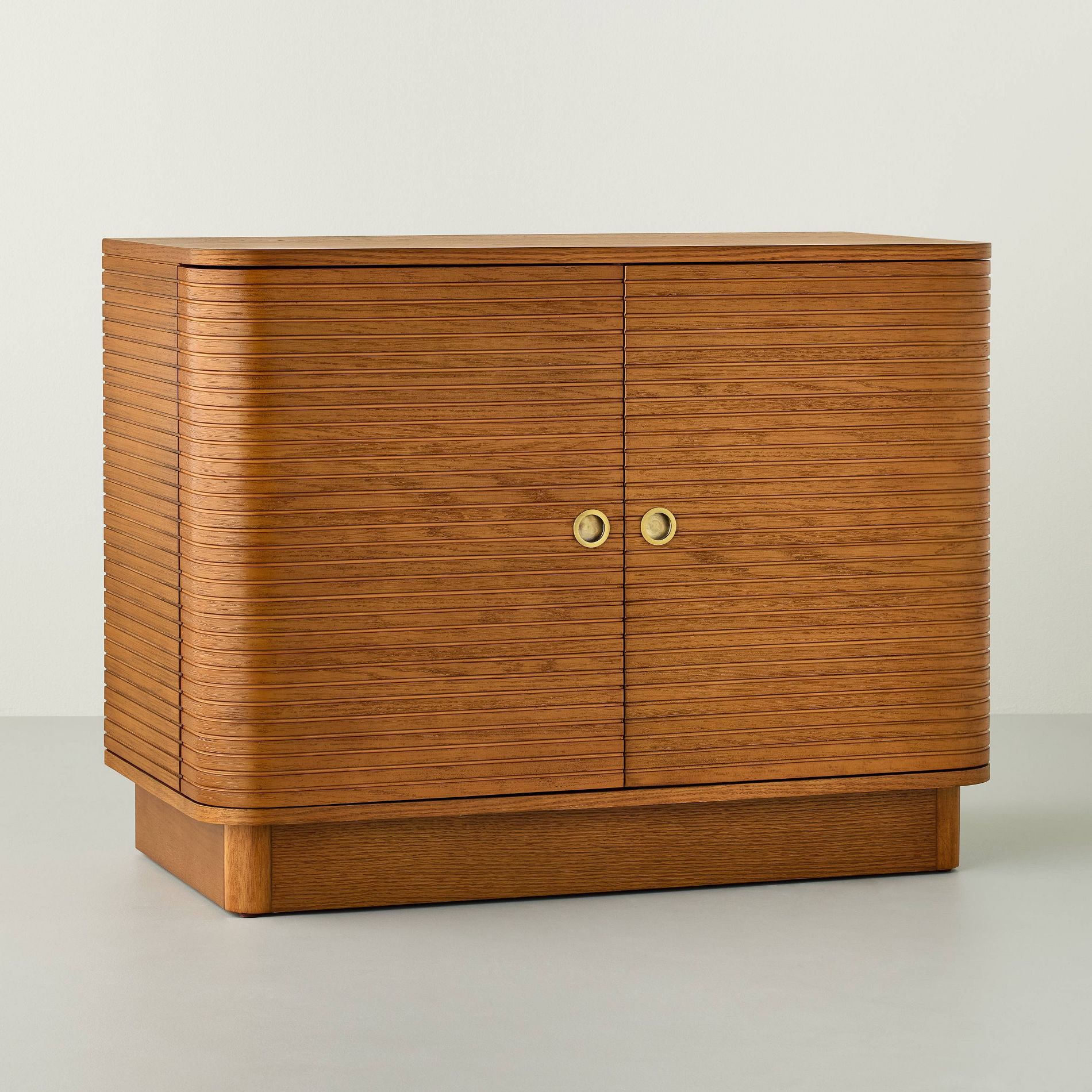 Grooved Mid-Century Decorative Storage Cabinet - Hearth & Hand™ with Magnolia