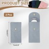 Unique Bargains Thick Velvet Watch Jewelry Storage Bags 5.1" x 2.8" 2 Pcs - 2 of 4