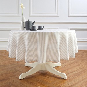 Solino Home Linen Stripe Round Tablecloth | Amalfi - 1 of 4