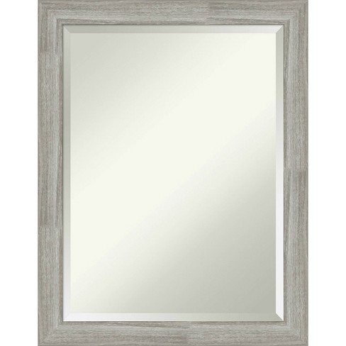 22 X 28 Dove Graywash Framed Bathroom Vanity Wall Mirror Amanti Art Target