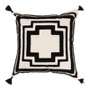 Olive & Linen Geometric Tufted Throw Pillow Cover - 3 of 4