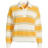 Lands' End Women's Drifter Rugby with Woven Collar Sweater - 3 of 3