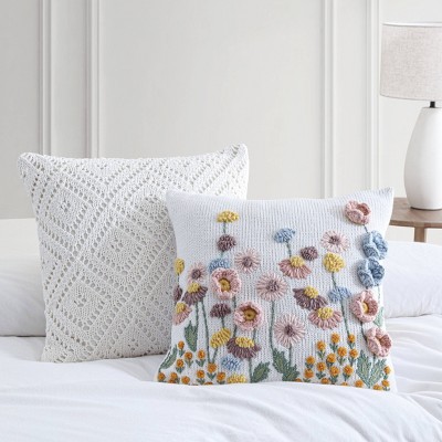Peri Home 3D Petals Decorative Throw Pillow
