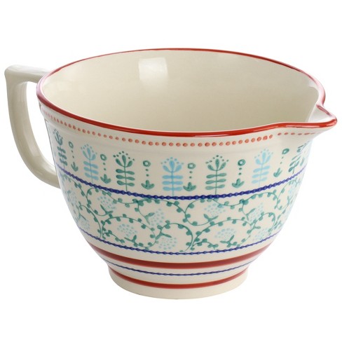 Spode Christmas Tree Mixing Bowl with Spout, 2 Quart Batter Bowl with Pour  Spout Measures 9-Inches, Holiday Serving Dishes