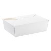 Inno-Pak 56 oz Paper Food Box White #3 Size - Case of 130 - 2 of 3
