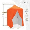 EAGLE PEAK 5x5 FT Pop up Canopy Instant Portable Tent with 4-Side Wall Panels - 3 of 4