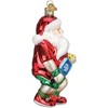 Old World Christmas Blown Glass Ornament for Christmas Tree, Pickleball Santa - 2 of 4