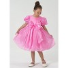 2Bunnies Girls' Organza Babydoll Princess Bow Dress - 3 of 4