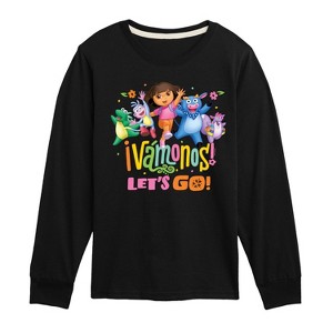 Boys' - Dora the Explorer - Vamonos Lets Go Long Sleeve Graphic T-Shirt - 1 of 3