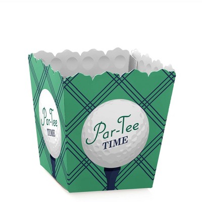 Big Dot of Happiness Par-Tee Time - Golf - Party Mini Favor Boxes - Retirement or Birthday Party Treat Candy Boxes - Set of 12