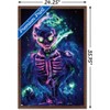 Trends International Wumples - Neon Skeleton Framed Wall Poster Prints - 3 of 4