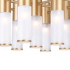 CWI Lighting Pipes 21 Light Island/Pool Table Chandelier With Sun Gold Finish - 4 of 4