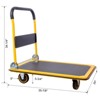VisioGear Foldable Platform Truck Push Dolly, 660 lb. Weight Capacity, Black&Yellow, 35.8"*24"*34.2" - 3 of 4