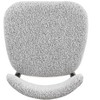 Boucle Dining Chairs Set of 2, Modern Chairs with Curved Backrest and Metal Legs for Dining Room, Kitchen, Living Room, Apartment-Morden Fort - 4 of 4