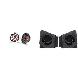 Kicker 45KM654L 6.5" LED Marine Speakers Bundled with Kick Pods Compatible with 2020-2024 KRX1000 - 1 of 4