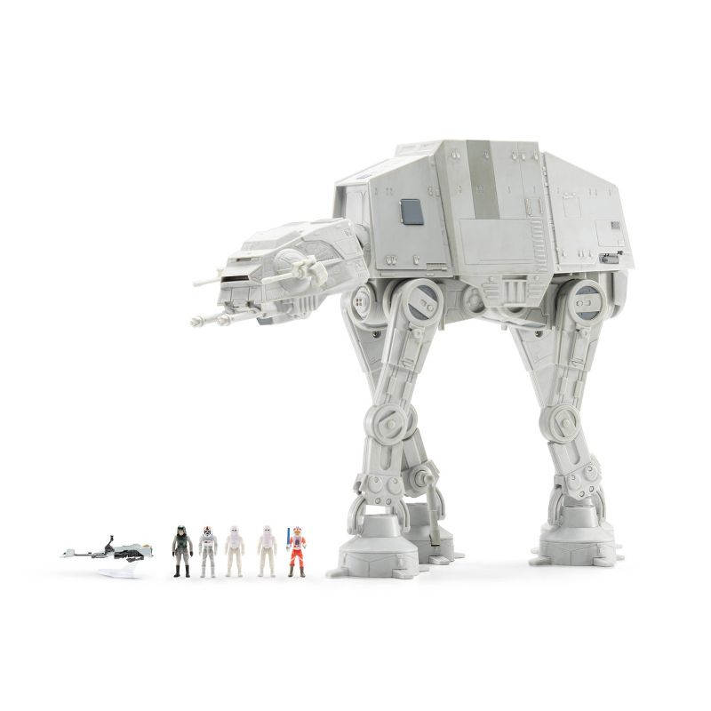 Star Wars Micro Galaxy Squadron AT-AT Walker Action Figure with Mini Figures Set - 9pc, 1 of 9