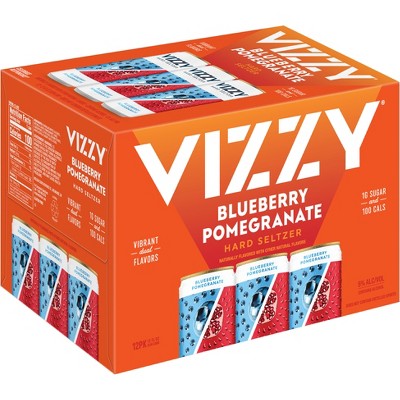 Vizzy Blueberry Pomegranate - 12pk /12 fl oz Cans