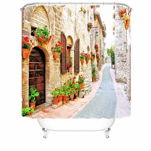 Beautiful Alley Shower Curtains for Bathroom Waterproof Fabric Bath Curtain Durable Soft Stylish Bathroom Decor 72x72 Inch - 1 of 1