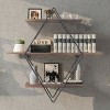 Artloge 3 Tiers Retro Rustic Floating Wall Mounted Display Shelf Kitchen Metal Rack for Room Home Art Decor Display - 2 of 4