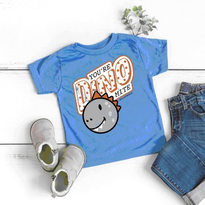 The Juniper Shop SmileyWorld You're Dino-Mite Toddler Short Sleeve Tee
