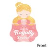 Big Dot of Happiness Princess Birthday Invitations, You're Invited Pink Royal Princess-Shaped Party Fill-In Invitation Cards with Envelopes, Set of 12 - 3 of 4