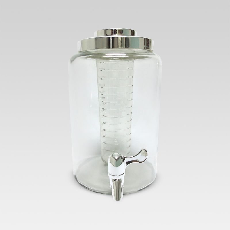 6.8L Glass Beverage Dispenser with Infuser - Threshold&#8482;, 1 of 2
