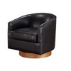 Swivel Barrel Chair with 6-Inch Plush Seat, Removable Cushion, and 360-Degree Swivel - 3 of 4
