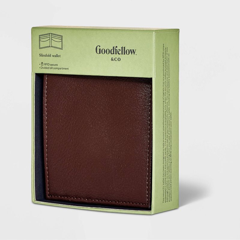 Men&#39;s RFID Bifold Wallet - Goodfellow &#38; Co&#8482; Black, 3 of 7